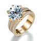 thumbnail image 1 of Anillo de Diamante de Moissanita de 5 Uds para Mujer, Anillos de Moissanita de Plata Esterlina 925, Anillos de Aniversario, Promesa y Boda para Ella con Certificado, 1 of 7