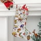 thumbnail image 2 of Rainbow Brite Tema: Calcetines de Navidad, fino lino blanco para colgar en escaleras y chimenea, decoración navideña para el hogar, regalo de Navidad. 45cm × 32cm, 2 of 5