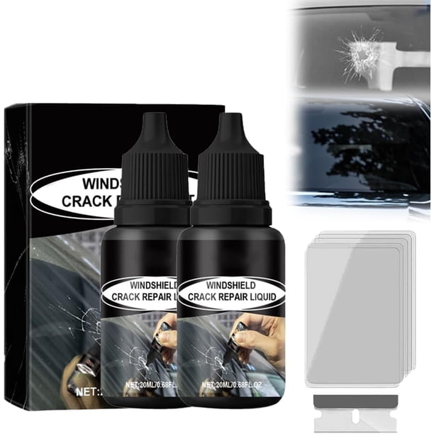 Kit reparación grietas parabrisas bricolaje fácil arreglo astillas coche salvavidrio