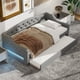 thumbnail image 2 of Upholstered Twin XL Size Daybed with LED Belt and Trundle, Gray, 2 of 3