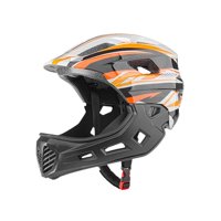 Magideal - Casco De Bicicleta Para Niños Con Absorción De Impactos, Ligero, Cómodo, Desmontable, Interior Ajustable, Adecuado Para Niños Y Niñas, Bicicleta De Ca Gris Y Naranja
