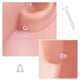 thumbnail image 3 of 100 pares de pendientes de plástico transparente, retenedores invisibles para pendientes, protectores de plástico transparente para la escuela, deportes, fabricación de joyas para mujeres y hombres., 3 of 5
