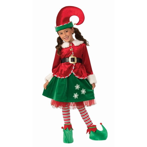 Disfraz de elfo infantil Rubie's, talla M, con chaqueta, cinturón y sombrero