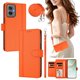 thumbnail image 2 of Funda Cartera para Motorola MOTO G55 5G con Bolsillo para Billetes, Naranja, 2 of 6