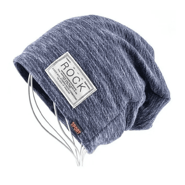 Gorro Invierno Hombre De Lana Con Forro Interno Moda Azul