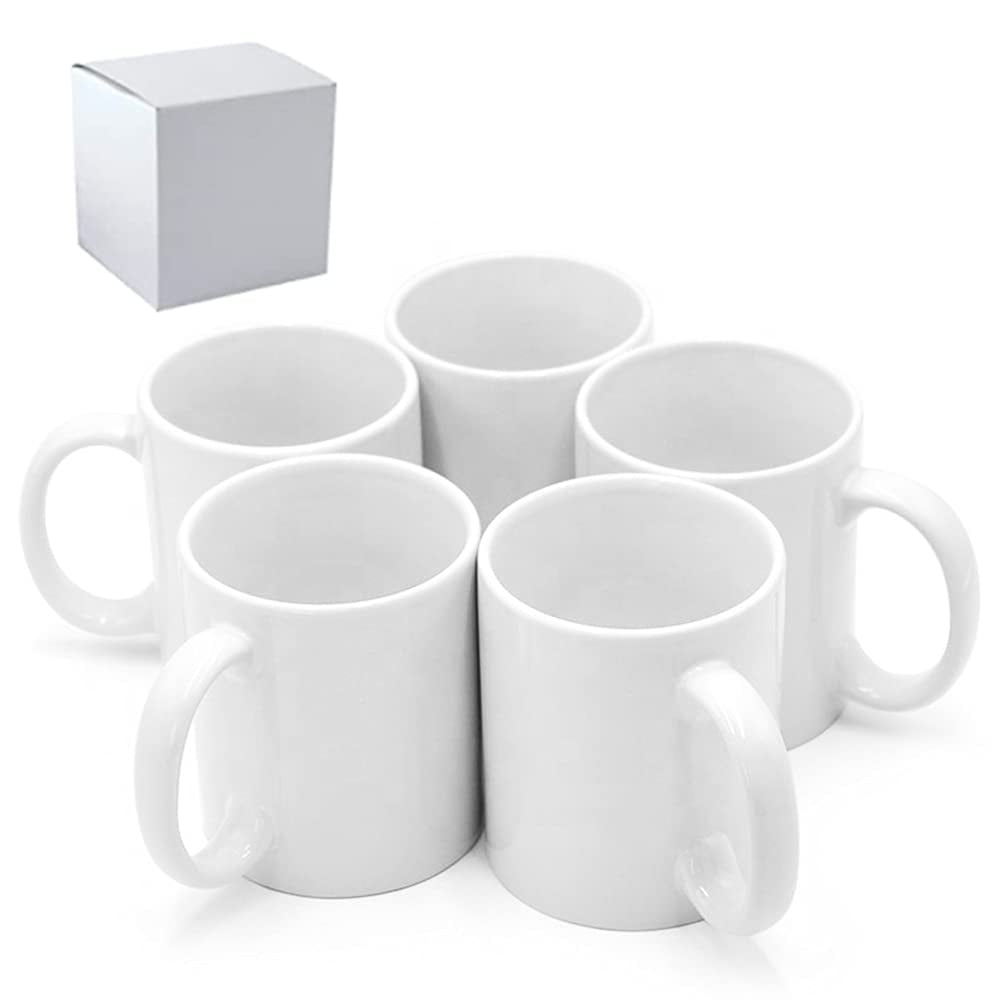 Tazas De Cerámica Blanca Para Sublimación Mysub De 11 Oz, Paquete De 36