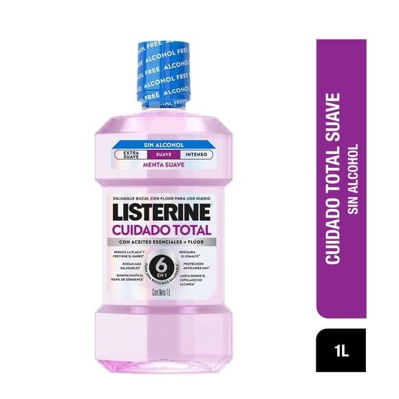 Enjuague Bucal Listerine Cuidado Total Zero, 1000 ml