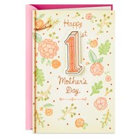 Tarjeta De Felicitación Hallmark Para El Primer Día De La Madre, Floral, 15 X 21 Cm