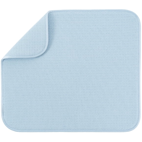 Tapete para Secar Platos S&T INC. 41x46 cm Azul Celeste Grande