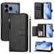 thumbnail image 5 of Funda Billetera Cremallera para iPhone 17 Pro con Porta Tarjetas, Soporte y Correa Negro, 5 of 5
