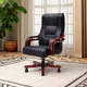 thumbnail image 1 of Silla de Escritorio Ejecutiva Ergonómica en Ecocuero con Brazos de Madera – Sillón Gerencial Profesional, 1 of 3