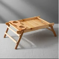 Genérico - Bandeja De Desayuno Con Porta Vasos