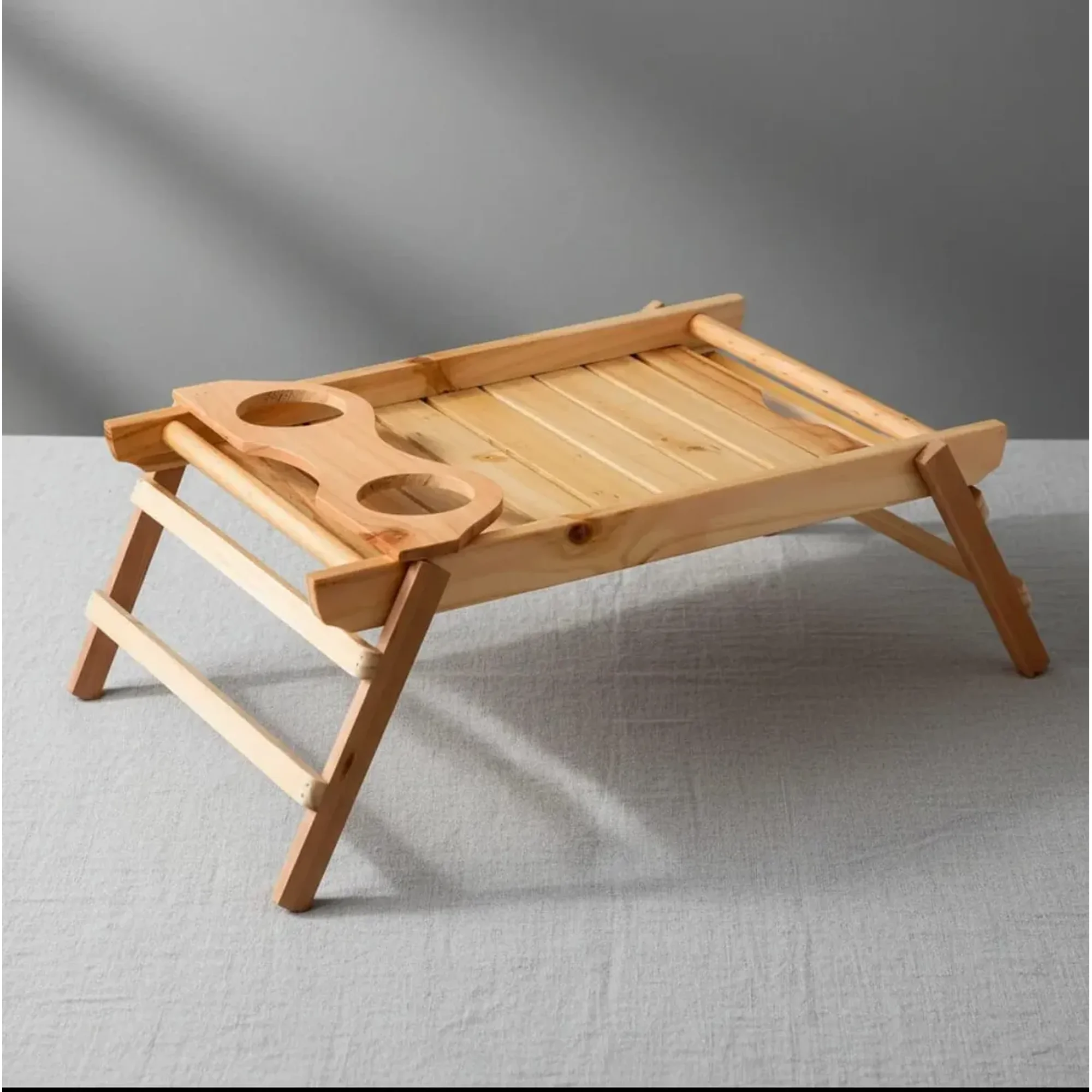 Genérico - Bandeja De Desayuno Con Porta Vasos