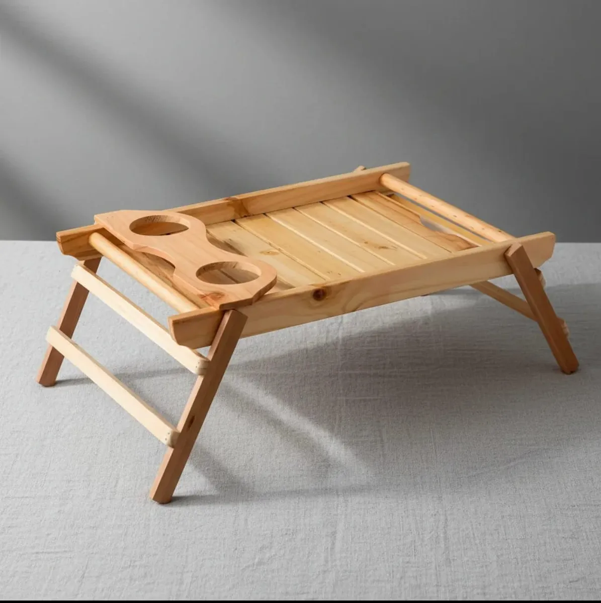 Genérico - Bandeja De Desayuno Con Porta Vasos