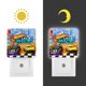 thumbnail image 3 of Hot Wheels: ¡A Correr! Luz nocturna LED con sensor de anochecer a amanecer para dormitorio, baño, pasillo, escaleras - Lámpara LED nocturna de enchufe, 0.5W - 1 pieza, 3 of 6