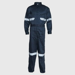 Jayson - Overol Gabardina Con Reflectante Azul Marino S