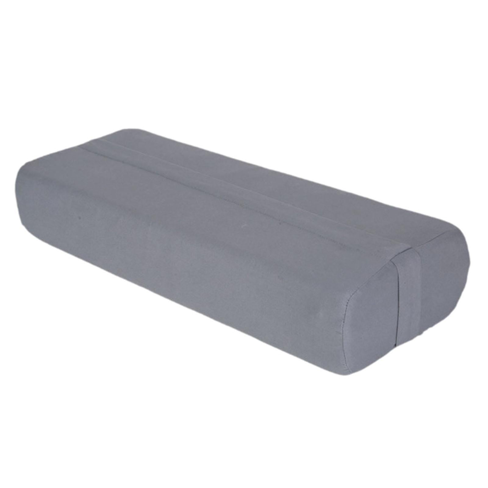 Magideal - Almohada De Refuerzo Para Yoga, Cojín De Meditación Para Yoga Restaurativo, Almohada Para Meditación, Almohada Para Yoga Para Piernas, Funda Extraíble Gris