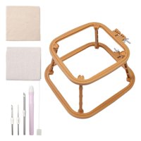 Bothyi - Herramientas De Mango De Aguja De Punzón De Marco De Bordado De Escritorio Para Juego De Acolchado De Aguja De Punzón D