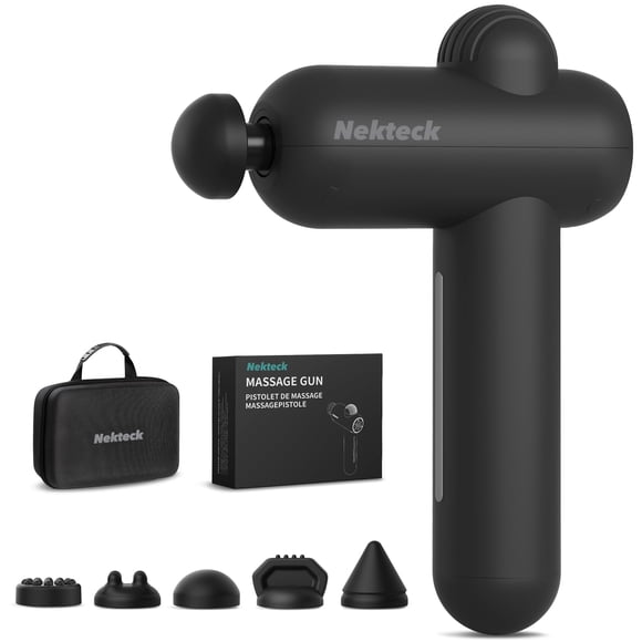 Pistola de masaje Nekteck de 12 mm de amplitud y 30 velocidades con USB-C