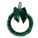 thumbnail image 2 of Corona Navideña De Terciopelo Para Puerta De Entrada, Corona Navideña Para Ventana De Fiesta Navideña, 35 X 35 X 5 Cm, Verde, 2 of 3