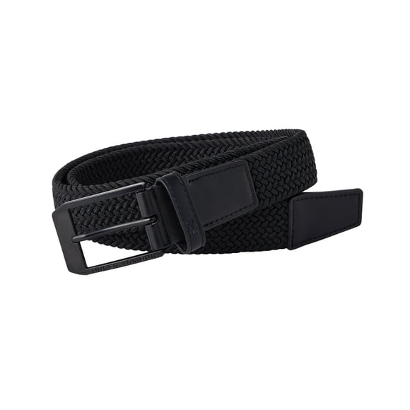 Cinturón de golf Under Armour trenzado para hombre, color negro, talla pequeña