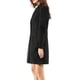 thumbnail image 4 of Abrigo de Mujer INSPIRE CHIC Color Sólido Solapa con Muesca Peacoat de Invierno Negro M, 4 of 6
