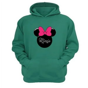 Genérico - Polerón Canguro Ratoncita M. Verde Aguamarina Talla Xs Unisex