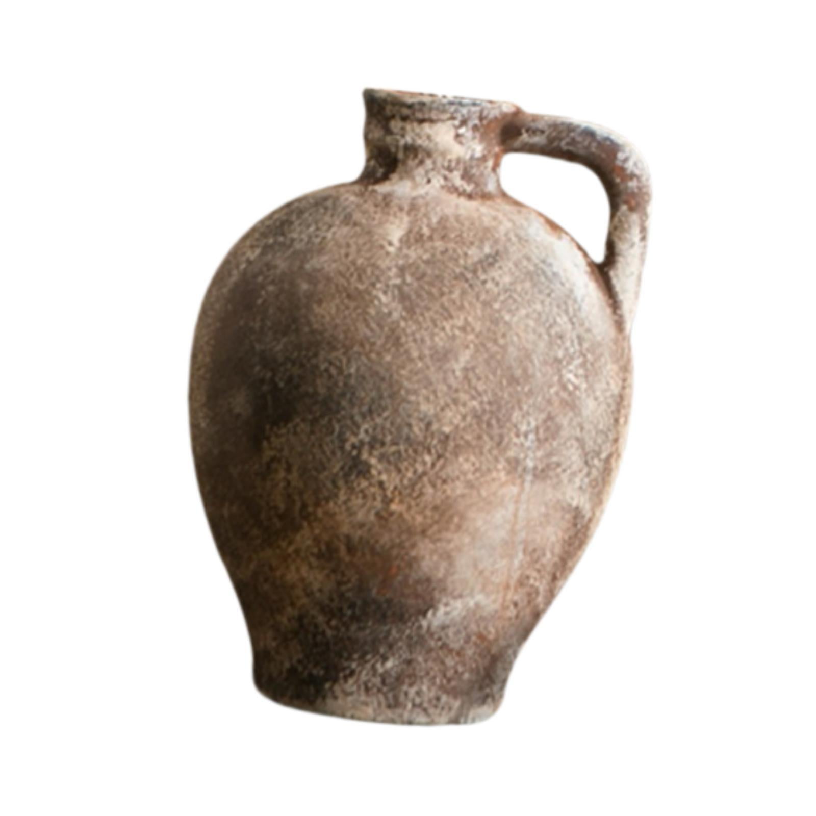 Magideal - Vase De Cerámica Recipiente De Planta De Planta Decoración De Mesa Rústica Decoración De Jarrón Decorativo Arreglo Floral Para La Cocina De La Oficina Estilo A