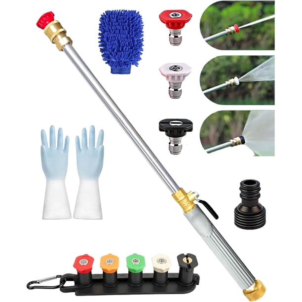 Adaptador manguera jardín a mini hidrolimpiadora 3/4 GHT 1/4 coche patio