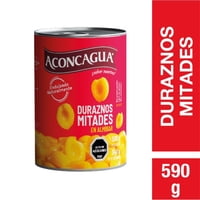 Duraznos En Mitades Tarro Drenado 340 G - Neto 580 G Aconcagua