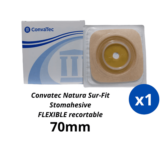 Placa Ostomia Convatec Natural Sur-fit flexible 50mm, 1 unidad.