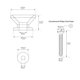 thumbnail image 2 of Botones de correa para guitarra Banworks de metal con tornillos, 2 of 6