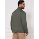 thumbnail image 3 of INSPIRE CHIC Suéter de Hombre con Cuello Simulado de Media Cremallera, Polo Casual M Verde Oliva, 3 of 5