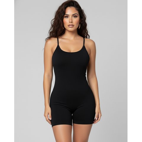 Flix Spa - Enterizo Deportivo Gym Mujer Con Push Up Y Tirantes