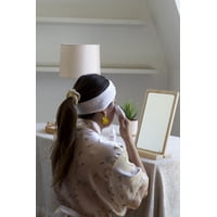 Amaru Skincare - Espejo Rectangular Tocador Con Borde De Madera 30 X 20 Cm| Desmontable