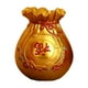 thumbnail image 3 of Feng Shui Bolsa De Dinero Estatuilla Florero Maceta Para Escritorio Dormitorio Entrada Oro, 3 of 3