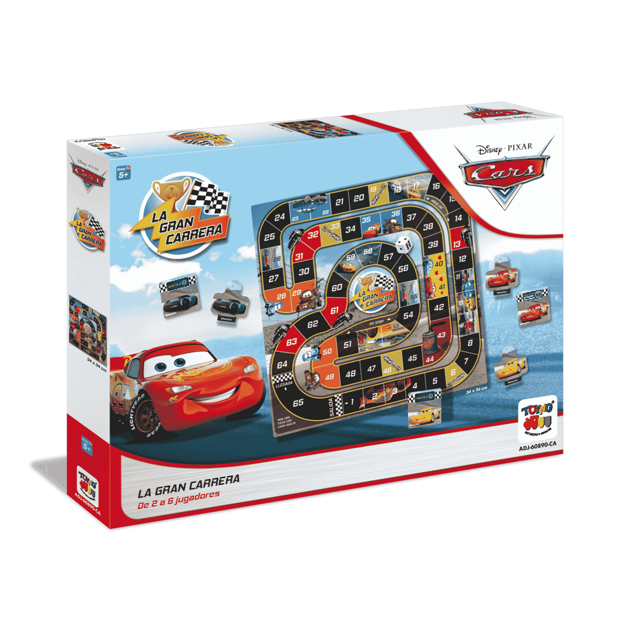 Toyng - Juego De Mesa Gran Carrera Cars - Cars