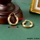 thumbnail image 4 of Stylish Leverback Hoop Earrings - Chunky O-Shaped Tiny Earrings for Casual and Formal Outfits, 4 of 5