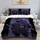 thumbnail image 1 of 3pcs Cyber Samurai Digital Print Bedding Set | High Density Polyester Soft Skin-Friendly, 1 of 1