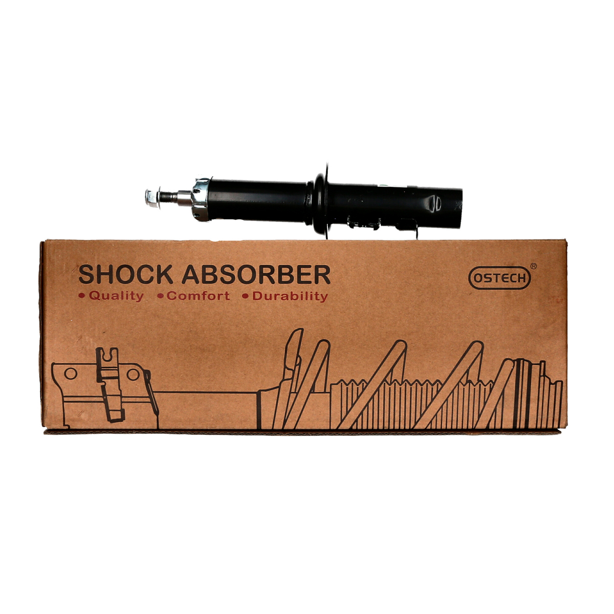 Ostech - Juego De 4 Amortiguadores Hafei Ruiyi -- 2008-2012