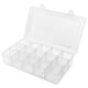 thumbnail image 2 of Caja organizadora con divisores ajustables, organizador de 15/24/36 compartimentos, contenedor de almacenamiento transparente para organizar cuentas, aparejos de pesca, tablero de fieltro y almacenami, 2 of 8