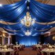 thumbnail image 1 of Cortinas de techo Party Village 1,5 m x 9 m azul real, 2 unidades, 1 of 9