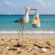 thumbnail image 1 of Estatua solar de gaviota con farol QZJDDZSW, 1 of 9