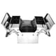 thumbnail image 2 of Caja De Herramientas Gran Espacio 3 Compartimentos Bandeja Doble Capa Cerrable Para Garaje Plata, 2 of 3