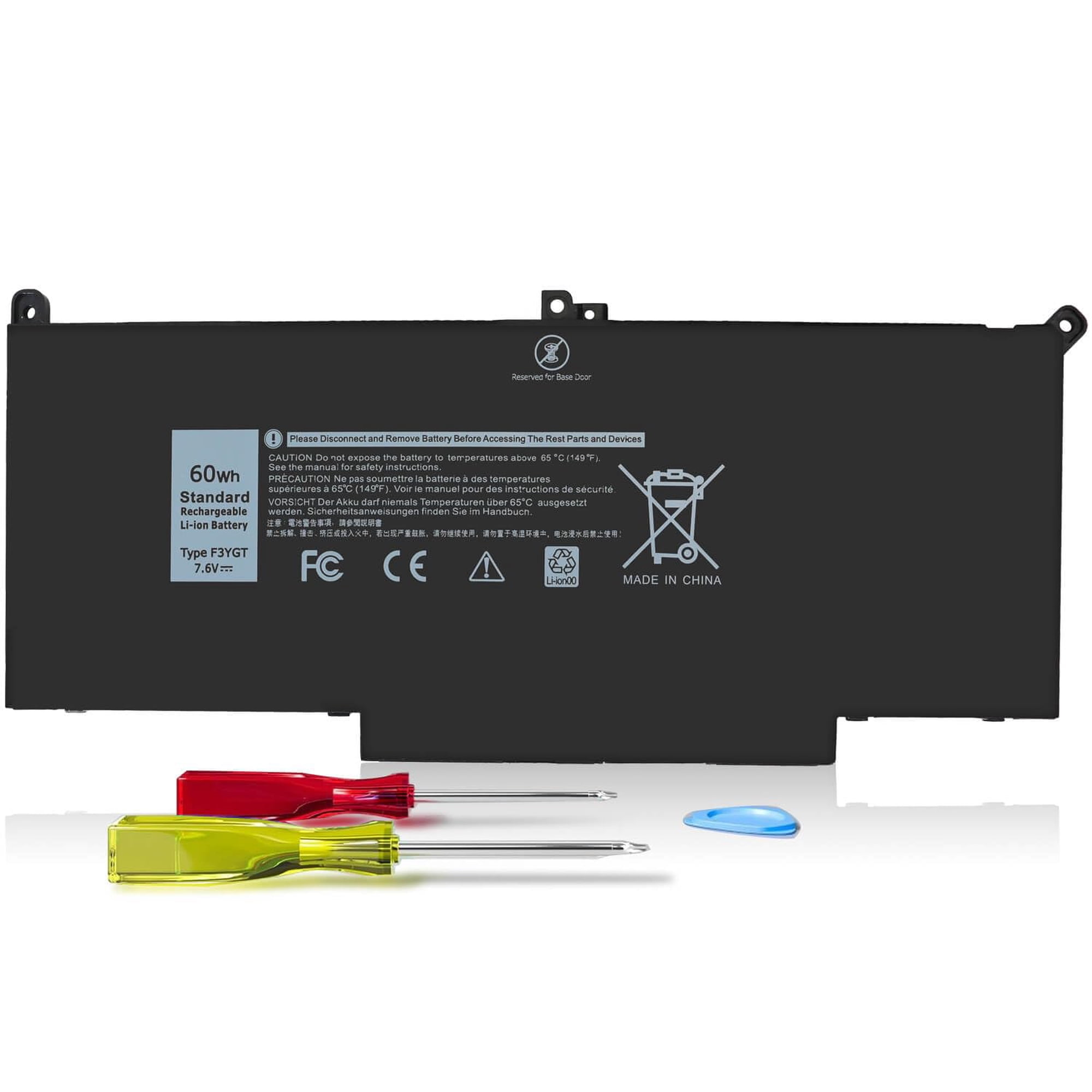 Batería Zayaupvl F3ygt De 60 Wh Y 7,6 V Para Dell Latitude 7480