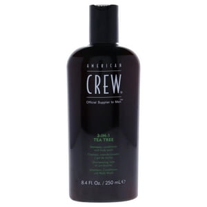 American Crew - Champú, Acondicionador Y Gel De Baño De Árbol De Té 3 En 1 De Para Hombres: Champú, Acondicionador Y Gel De Baño De 8,4 Oz