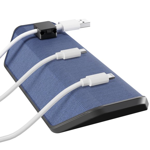 Organizador de Cables CHARGEWORX Magnético con Base Pesada para Escritorio