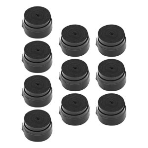 Ioensy - 10 Piezas De Cinta De Agarre Para Raqueta De Tenis, Reemplazo De Mango De Raqueta, Banda Para El Sudor, Color Negro