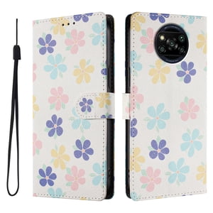 Foxdock Funda Tipo Cartera Para Xiaomi Poco X3/X3 Pro/X3 Nfc Con Soporte Y Correa – Diseño De Patrones Lindos