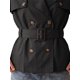 thumbnail image 5 of INSPIRE CHIC Abrigo de Mujer de Largo Medio con Doble Botonadura Clásica, Solapa con Muesca, Cinturón, Puño Ajustable, Chaqueta a Prueba de Viento, Abrigo Pequeño Negro, 5 of 6